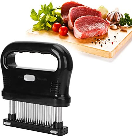 Meat Tenderizer, Meat Tenderizer Tool with 48 Stainless Steel Needle Blades Steak Tenderizer Meat Hammer for Tenderizing Beef Steak
