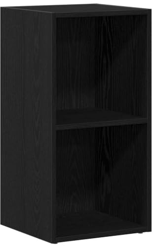 vidaXL LP Storage Box Black Oak 71x34x36 cm Engineered Wood