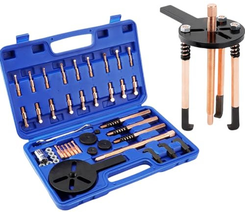 36 in 1 Lagerabzieher Set, Innenlager Abzieher Radlager Werkzeug Kugellager Abzieher Innenabzieher mit Spannzangen in 8 Größen Allgemeine Lagerabzugsmaschine