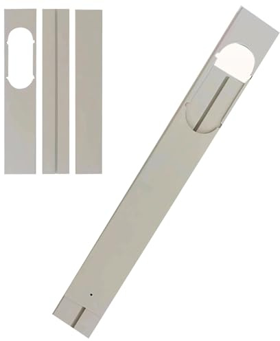 Kit de ventilación de aire acondicionado de puerta corredera, sello de ventana de aire acondicionado portátil, longitud ajustable fácil de instalar y desmontar el kit de ventilación de la puerta de l