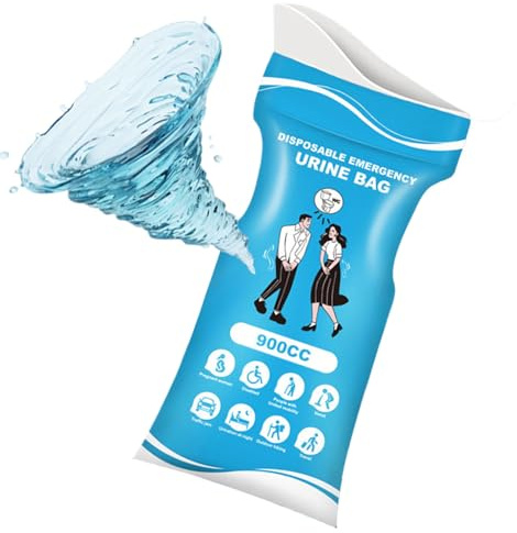 Dubbulon Urinbeutel Für Frauen,900ml Tragbarer Reise Urinal Und Erbrochenebeutel | Auslaufsicher Für Erbrochenes Hygieneprodukte Für Frauen Männer Erwachsene Kinder Picknick Wandern Camping