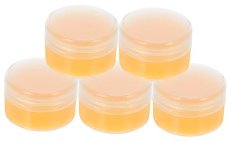 MOTHNUR Beeswax Wood Polish and Hardwood Floor Wax 20g x 5 Boxes Natural Wood Care Wax for Furniture and Floor Maintenance Stain Resistant Buffing Paste for Home Use