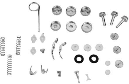 Gettimore Stahl Trompete Wartungswerkzeug Set für Messing Instrument Reparatur und Ersatz Silber ca 7,5 cm