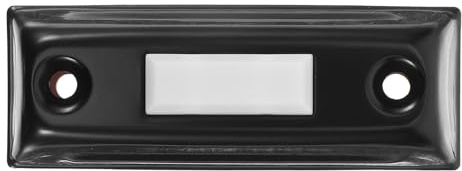 DIYEAH Pulsante Campanello Cablato in Metallo Vintage Luce Gialla Interruttore da Parete per Apertura Garage Resistente per Ingressi Esterni e Uso Domestico