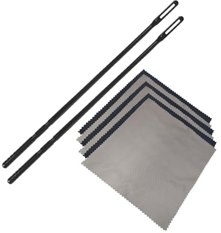 Varilla de limpieza de flauta y paño limpiador de instrumentos musicales, hisopos, paño de pulido, herramientas de limpieza