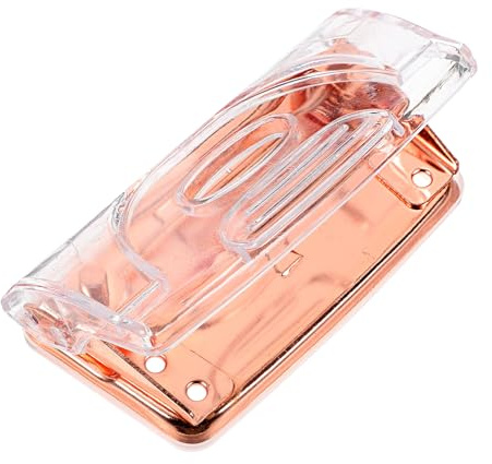 ABOOFAN Kompakter Locher Rosegold aus Aluminiumlegierung mit Starker Durchschlagskraft Praktisches Schreibtisch Zubehör für Büro und Zuhause Kleiner Haushaltslocher