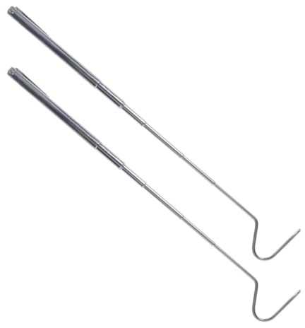 GALPADA Gancho Transportar Extensible Serpientes a Acero Inoxidable para 71cm, Práctico Capturar y Reptiles Adecuado para Aficionados