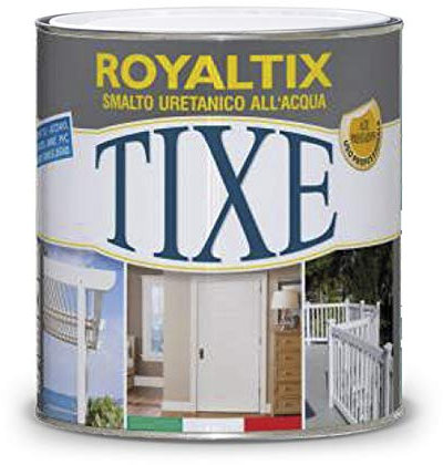 TIXE 615601 Royaltix Smalto Uretanico all'Acqua, Vernice, Bianco Lucido, 10 x 10 x 20 cm