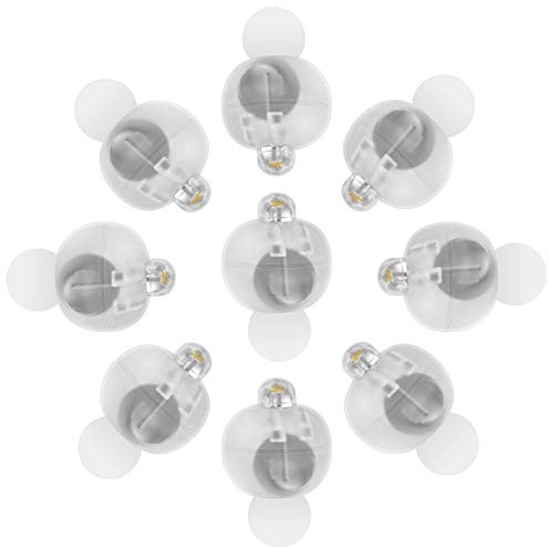 OSALADI 100pcs LED Ballon Licht, Superhelle Runde Mini Ballon Licht LED Party für Halloween Weihnachten Hochzeit Papierlaterne (Warmes)