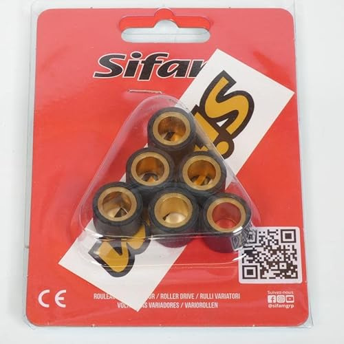 Galet rouleau de variateur Sifam pour Scooter Sym 50 Fiddle Iii 2014 à 2020 16x13 7.5Grs Neuf