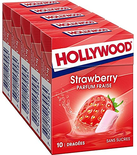 Hollywood – Fresa fresca sin azúcar 70 g – 4 unidades – Oferta especial