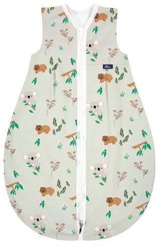 Alvi Baby Mäxchen light Sommerschlafsack Organic Cotton Bio (Koalas World, 100)