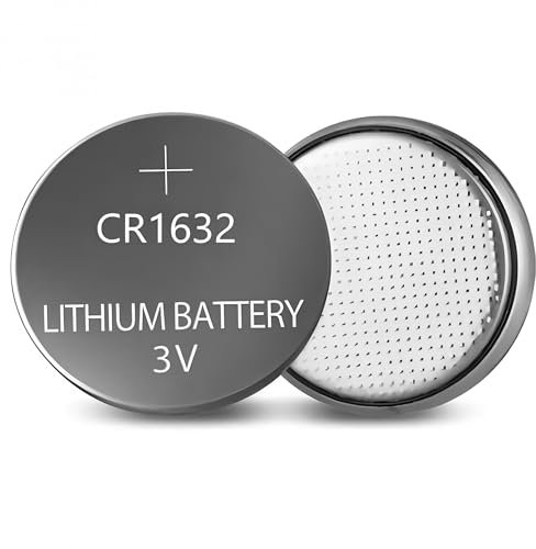 Simpletek - Pile bouton CR1632 3 V 120 mAh | DL1632 Batterie au lithium pour télécommandes, montres numériques, calculatrices