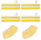 GreeSuit Lot de 6 Chiffons de Rechange en Microfibre Compatible avec Karcher Easyfix SC 1, SC 2, SC 3, SC 4, SC 5 Nettoyeurs Vapeur, 4 lingettes et 2 bonnette