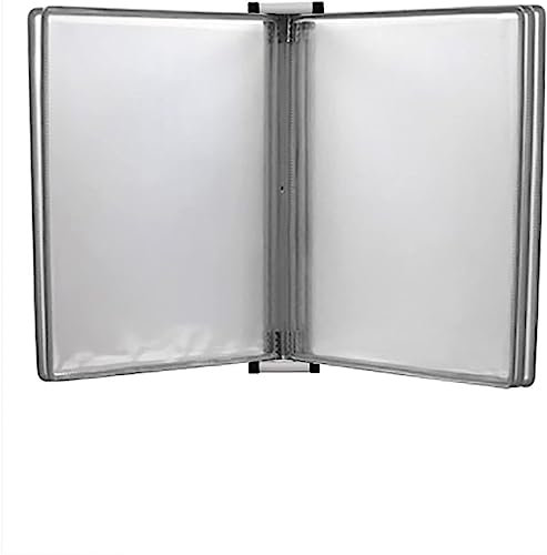 Büro-Wand-Organizer, Wand-Dokumentenhalter A4, magnetischer Flipchart-Ständer, an der Wand montierter Aktenhalter (Größe: 13 x 9 x 1,57 Zoll)(Color:Gray)