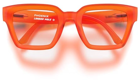 LONDON MOLE® Phoenix Gafas de lectura grandes y oversize | Montura cuadrada grande, moderna y llamativa | Gafas de lectura de estilo llamativo para hombres y mujeres
