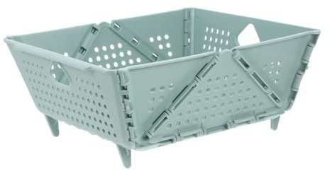 KOMBIUDA Portaoggetti Di Drenaggio Scolapasta Pieghevole in Plastica Contenitore Di Scarico Da Cucina Contenitore Pieghevole Utensile Da Cucina Per Frutta Ortaggi e Pasta