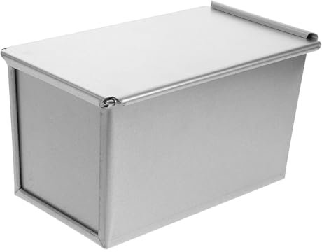 WHAMVOX Rectangular Non-Stick Bread Loaf Tin Cover Portable Baking Container for Homemade Bread Loaf Pan for and Storage