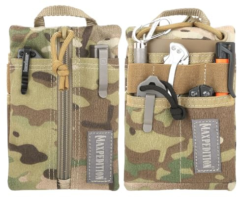 Maxpedition Platy Pocket Organizer (Multicam, 4 x 6) | Durable EDC Tool Pouch, Neck Wallet with Paracord Lanyard, Holds Flashlight, Multitool, Pen, Notebook