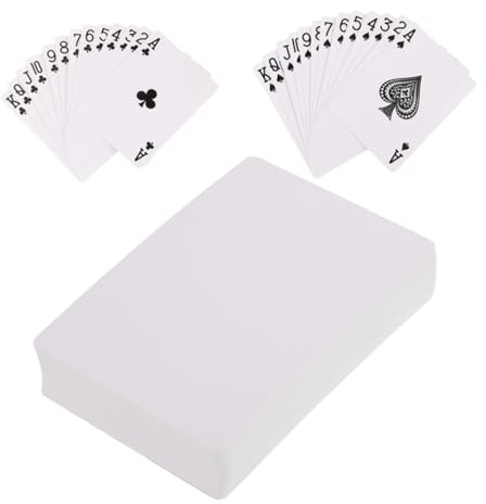 Supvox Thermotransfer Pokerkarten Blanko 2 Satz Papier Selbstgemacht Sublimationskarten Für Kartenspiele Und Kreative Gestaltung