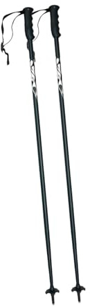 perfk Lot de 2 bâtons de Ski avec dragonne, 100 cm, en Alliage d'aluminium, pour l'entraînement, Les Sports d'hiver et Le Camping.