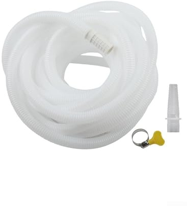 Manguera de drenaje de aire acondicionado flexible TPE AC tubo de salida de agua para unidades de CA portátiles lavadora y deshumidificador eliminación de condensado con (8 m)