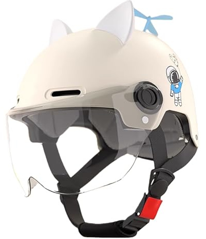 Casco Da Bici Per Bambini, Casco Da Motociclista Per Bambini, Casco Regolabile Per Bambini Dai 2 Ai 15 Anni, Casco Da Scooter Per Ragazzi E Ragazze, Modello Cartone Animato 6,(46-54CM)