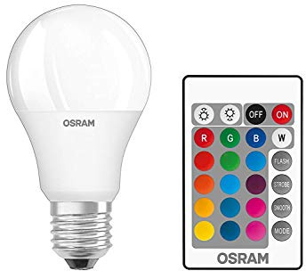 Ledvance 4058075091733 A+, Osram LED Star Plus Classic A in Kolbenform, Plastik, 9 W, E27, Bunt, 11.4 x 6 x 6 cm