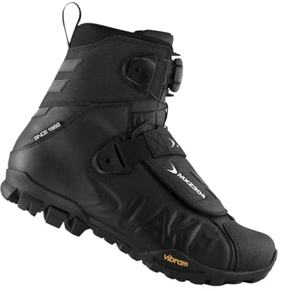 Lake MXZ304 Winter Cycling Boot – Full-Grain Leather, Thinsulate Insulation, Regular - Black, 45