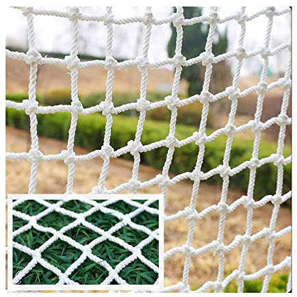JHKJ Safe Net Kids Schutznetz Wanddekoration Zaunnetz, verwendet für Fenster Balkontreppen Kinderschutz White Rope Sicherheitsnetz,1x 6m（3.3 * 19.6） ft