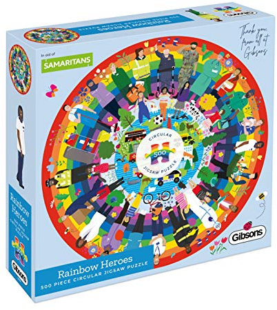 Rainbow Heroes 500 Piece Jigsaw Puzzle | Sustainable Puzzle for Adults | Premium 100% Recycled Board | Great Gift for Adults | Gibsons Games
