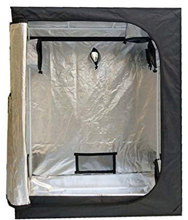 RONGJJ Carpas De Cultivo, Carpa De Cultivo Hidropónica De Mylar Reflectante con Ventana De Observación Y Bandeja De Suelo Impermeable para El Cultivo De Plantas De Interior, A