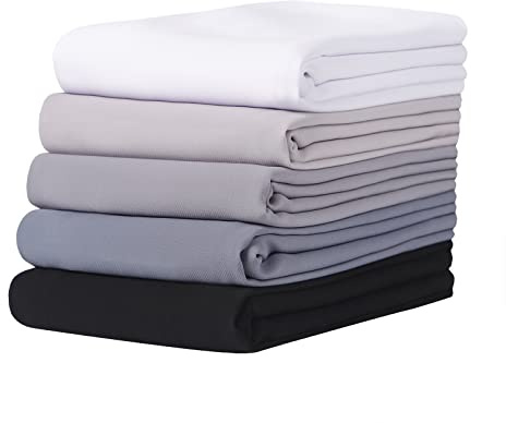 Febfim 4 st muslimska kvinnor mjuk premium solid chiffong hijab halsdukar sjal lång scarf wrap halsdukar med presentask, Guld, 175 * 70