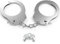 Bdwing Esposas de Metal con 2 Llave, Esposas Policia Profesionales del Juguete Falso Accesorios de Disfraz Juegos de Roles (Blanco Plateado)