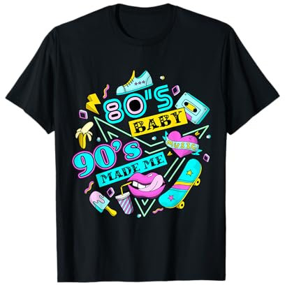 Retro 1980er 80er Jahre Baby 1990er 90er Jahre Made Me Vaporwave Nostalgie T-Shirt