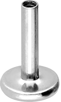 PIERCINGLINE Titan Labret Stecker OHNE AUFSATZ mit Innengewinde 0,9 mm Piercing Ohr Lippe Nase Farb & Größenauswahl