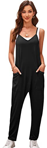 SotRong Summer Harem Jumpsuits for Women Uk Hot Shot Onesie Jersey Baggy Playsuit Casual Loose Sleeveless Romper Summer Beach Boho Overall for Holiday Travel