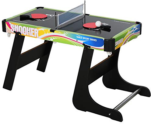 HOMCOM Folding Multi Gaming Table 4 in 1 Hockey Football Pool Table Tennis