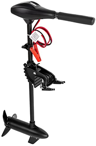Moteur hors-bord 12 V 1700 tr/min - Moteur de bateau électrique avec poignée de commande rétractable - Pour bateaux de pêche, bateaux gonflables