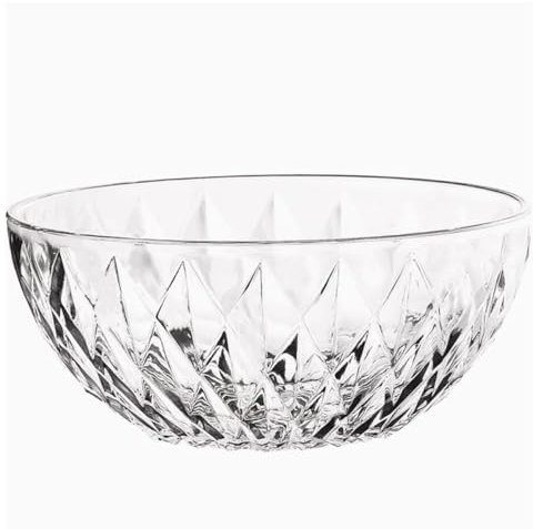 LABRIMP Set Di 2 Insalatiera in Trasparente Ciotole Da Cucina Per Frutta E Zuppa Pratica E Sicura Per Uso Quotidiano