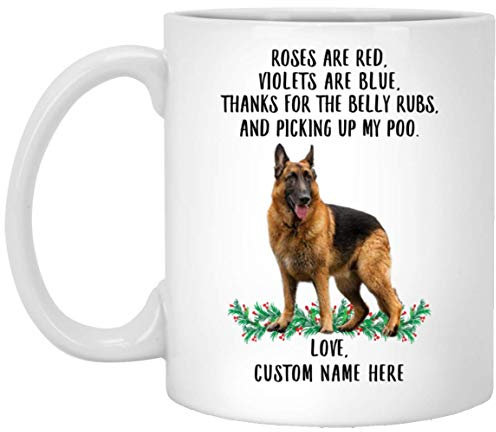 Kaffeebecher Schwarze Rote Rosen Sind Rot, Veilchen Sind Blau, Personalisierter Name Weiß Weihnachtstasse Premium Bürotasse Lustig Kaffeetasse Für Familie Freunde Arbeit 330Ml