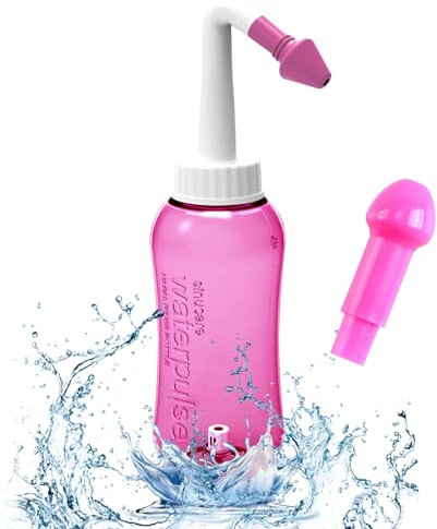 Neti Pot Sinus Rinse Kit Nasal Wash Bottle 300ML Nose Wash Cleaner Pressure Rinse Nasal Irrigation for Adult and Kid