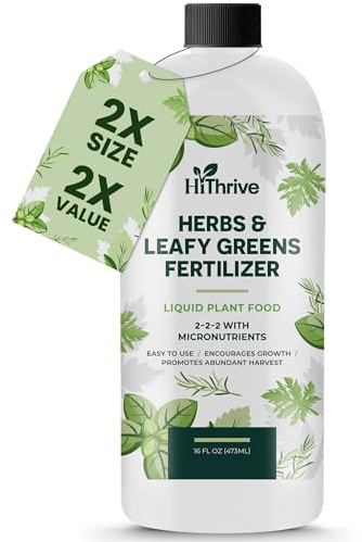 16oz Liquid Fertilizer for Vegetable Garden – Makes 24 Gallons of Garden Fertilizer for Outdoor Vegetables - Herbs & Leafy Greens Live Plants Indoor Plant Food, Liquid Plant Food for Growth & Flavor