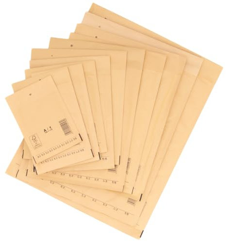 verpacking Luftpolstertaschen 120x175 mm A1 Braun Versandtaschen - Luftpolsterumschlag Polsterumschläge selbstklebend 50 Stück