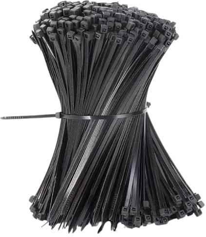 100 Pack Black Plastic Cable Ties,10 cm 100mm x 2.5 mm, Black, Heavy Duty Nylon, High Strength, 4” Premium Nylon Zip Ties, Tie Wraps, Secure Self-Locking Home, Garden, Office and DIY