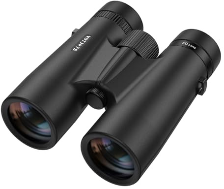 VOTJPYS 10x42 ED Binoculars for Adults, High Powered Waterproof Binoculars with ED Glass, Super Bright Clear Vision for Bird Watching, Hiking, Wildlife Viewing, and Outdoor Activities