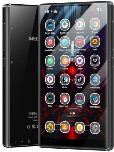 MECHEN 256GB WiFi MP3 Player mit Bluetooth, Android 13 OS & WLAN Streaming, 5 Zoll IPS Display 1080P, Spotify Audible Amazon Music Vorinstalliert (X56-B)