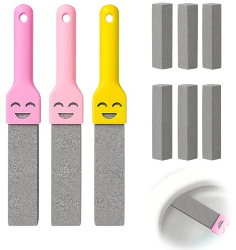 DmDoyy Bimsstein Toilettenreiniger, Bimsstein Toilette, Cleaning Block Wc Mit Griff, Hartnäckiger Kalk Im WC Entfernen Und Urinstein, Für Die Reinigung Von Badezimmer, Küche Spüle(Grau)