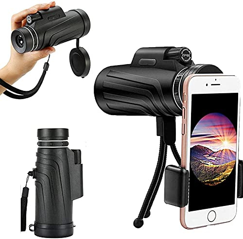 Teleskop-Monokular 4k - -300x 40mm für Smartphone Hochleistungs-Optik-Fernglas für Erwachsene mit Telefonhalter und Stativ für die Vogelbeobachtung