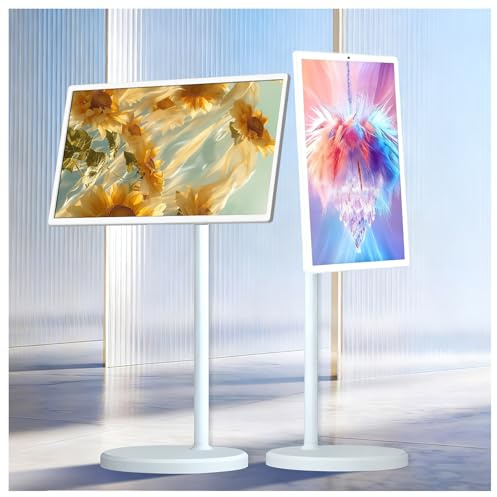 WEICNE 21,5/24/27/32 Téléviseur Intelligent Portable Full HD 1080p/4k De Deuxième Génération, Android Os, 4+64 Go/8+128 Go, Écran Tactile Orientable Et Entièrement Rotatif 27IN-8+128GB(1080P)